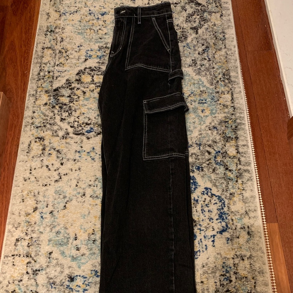BRAND NEW social tourist black carpenter pants